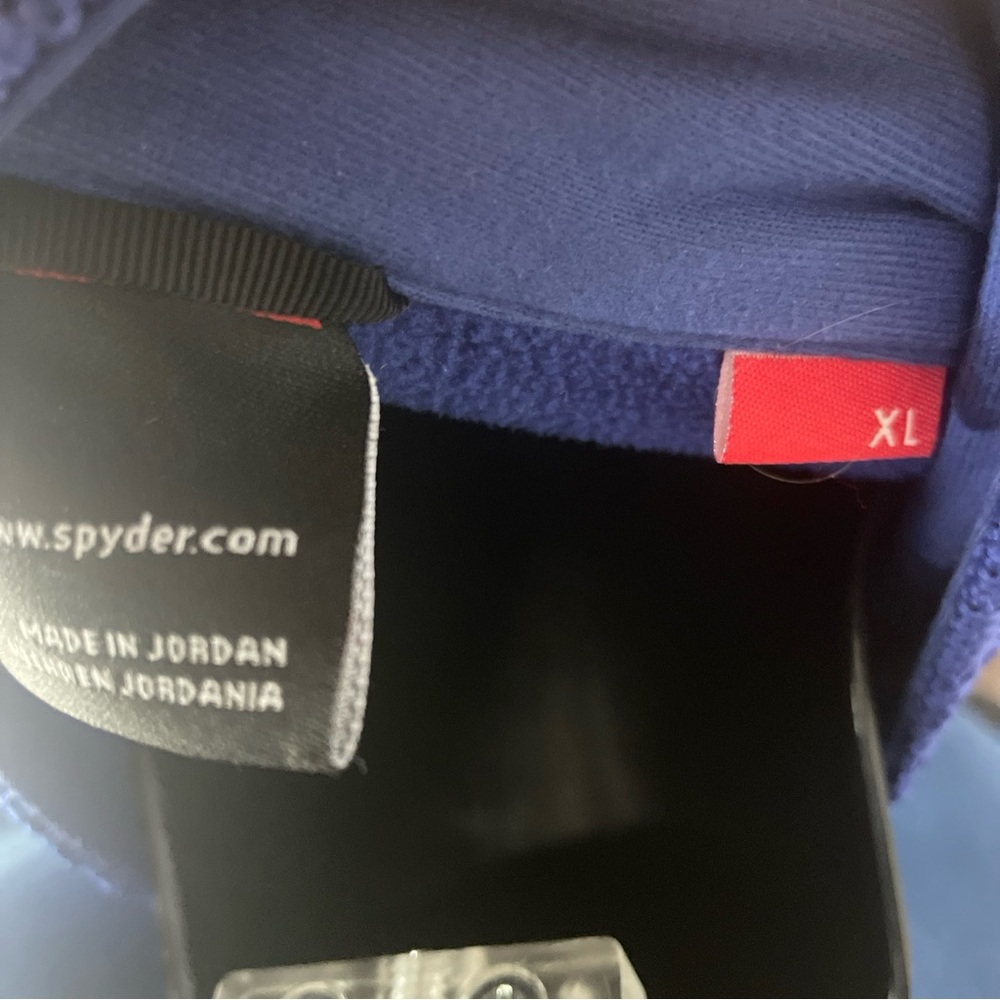 Spyder Blue Textured Knit Full Front Zip Seeater/Jacket - XL - Picture 11 of 13